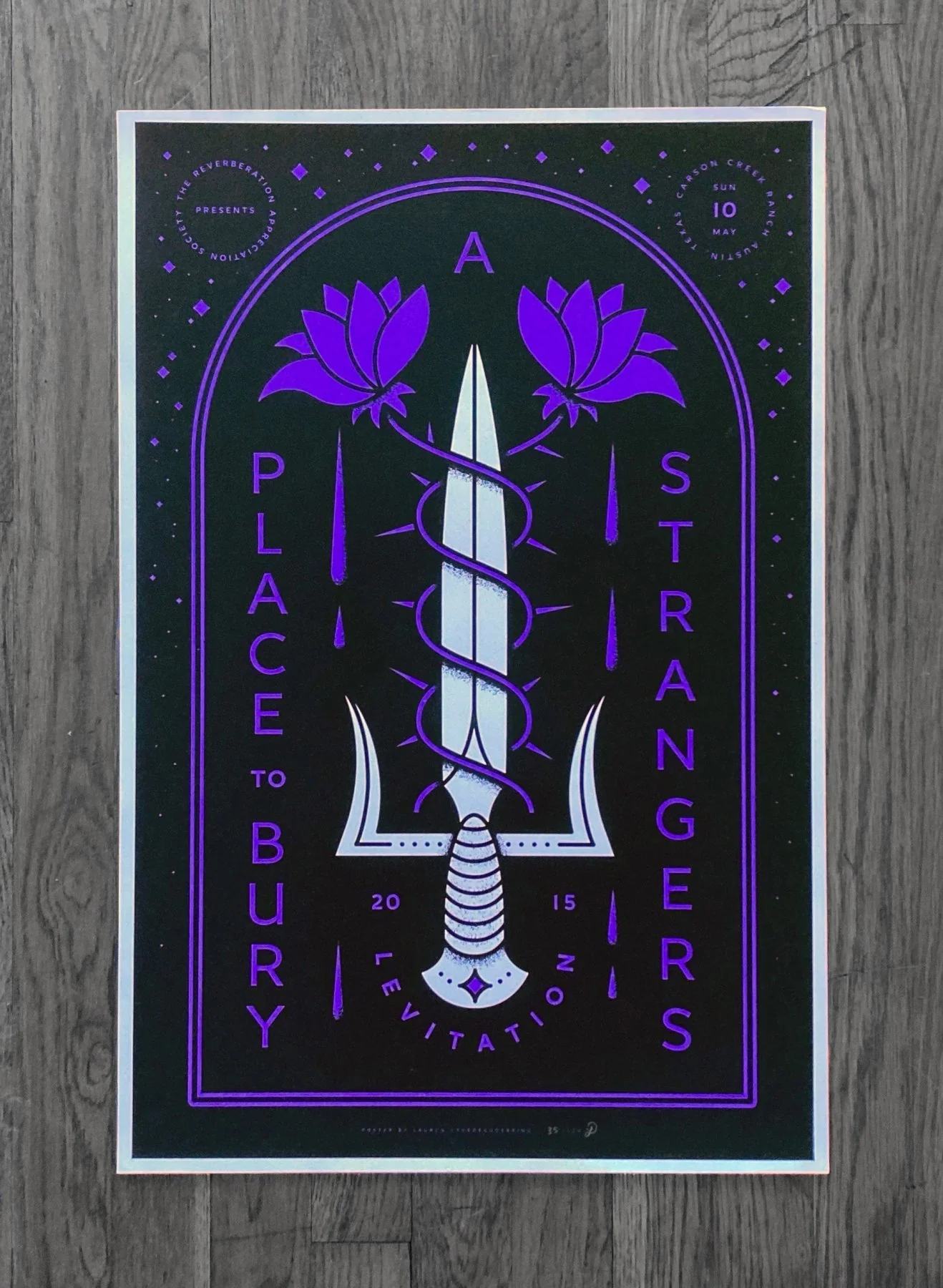 A Place To Bury Strangers Poster by Lauren Dickens - ARCHIVE