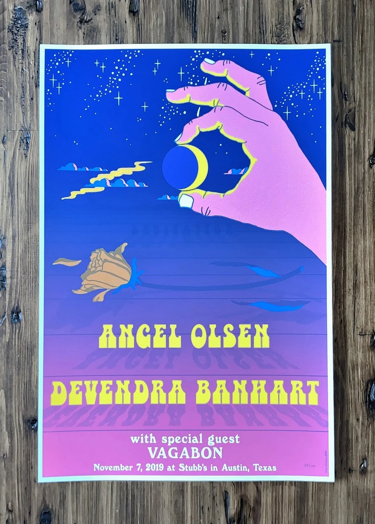 Angel Olsen + Devendra Banhart Poster by Clay Hickson - ARCHIVE