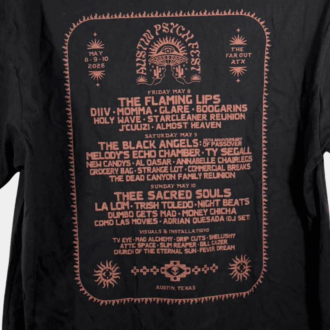 Austin Psych Fest 2026 Commemorative T-Shirt - Image 5