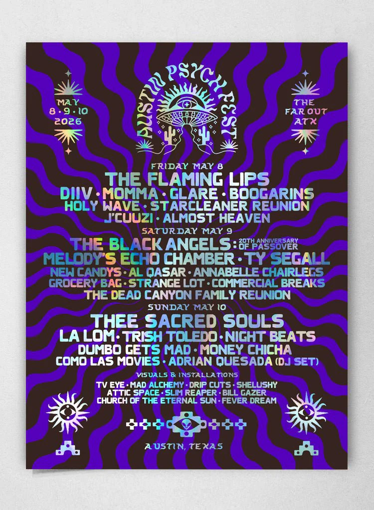 Austin Psych Fest 2026 Poster by Sun Keep - Image 3