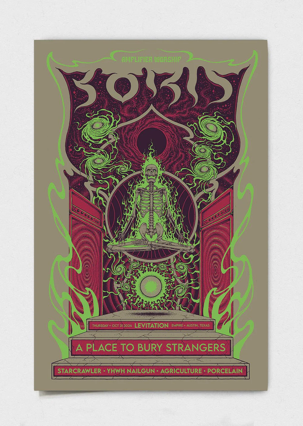Boris + A Place to Bury Strangers Poster by Kuba Sokólski