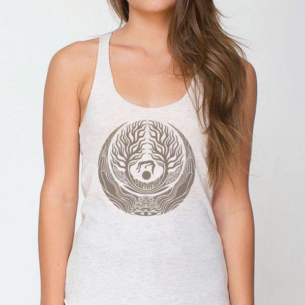 Levitation Crescent River Tank in White