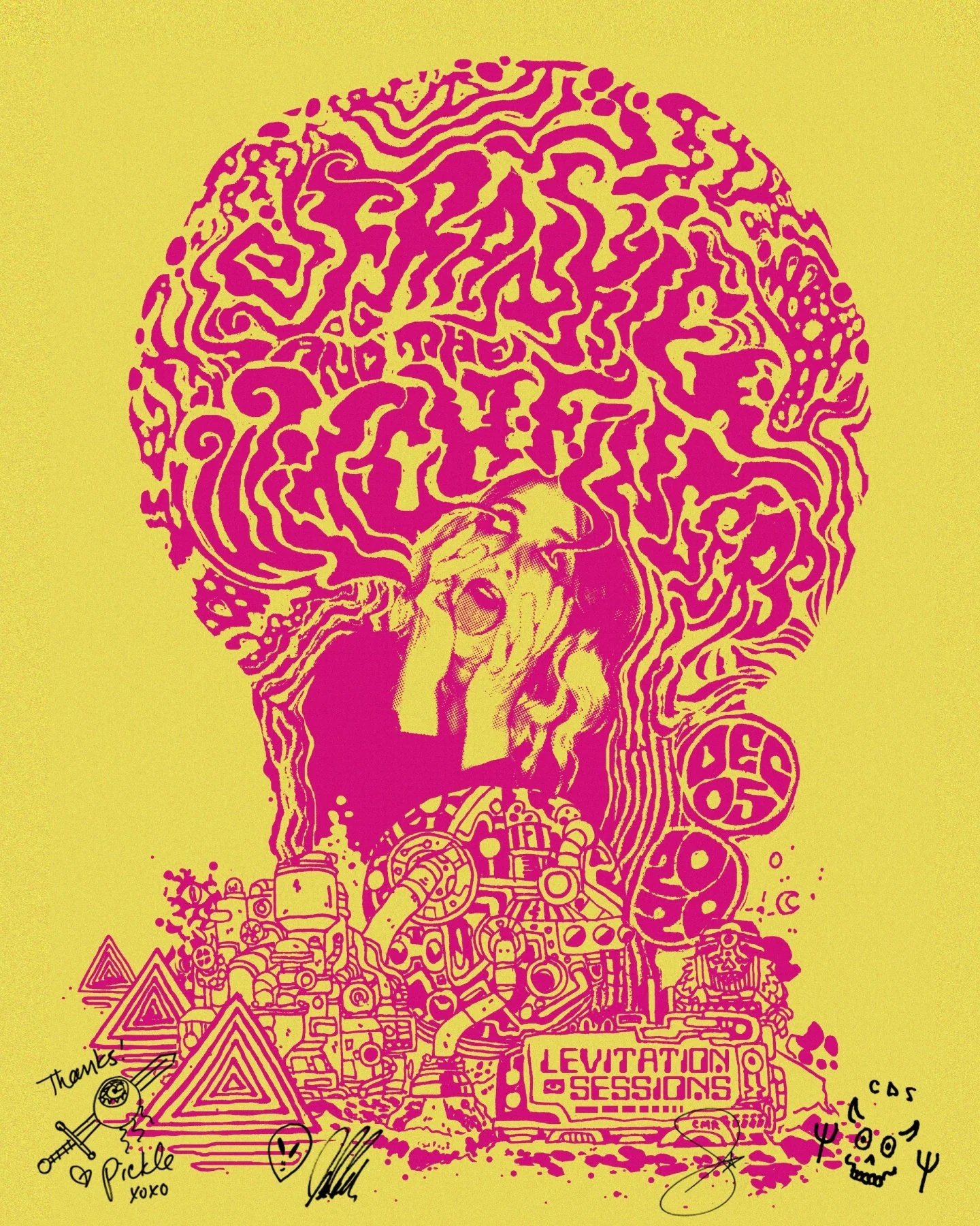 Frankie and The Witch Fingers Signed Screenprint by CMRYZ