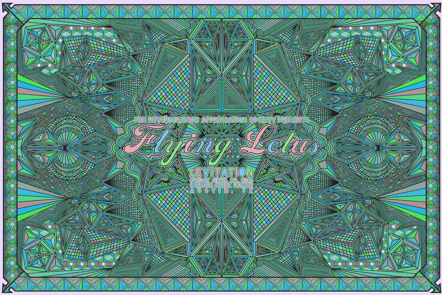 Flying Lotus Poster by Michael Fuchs