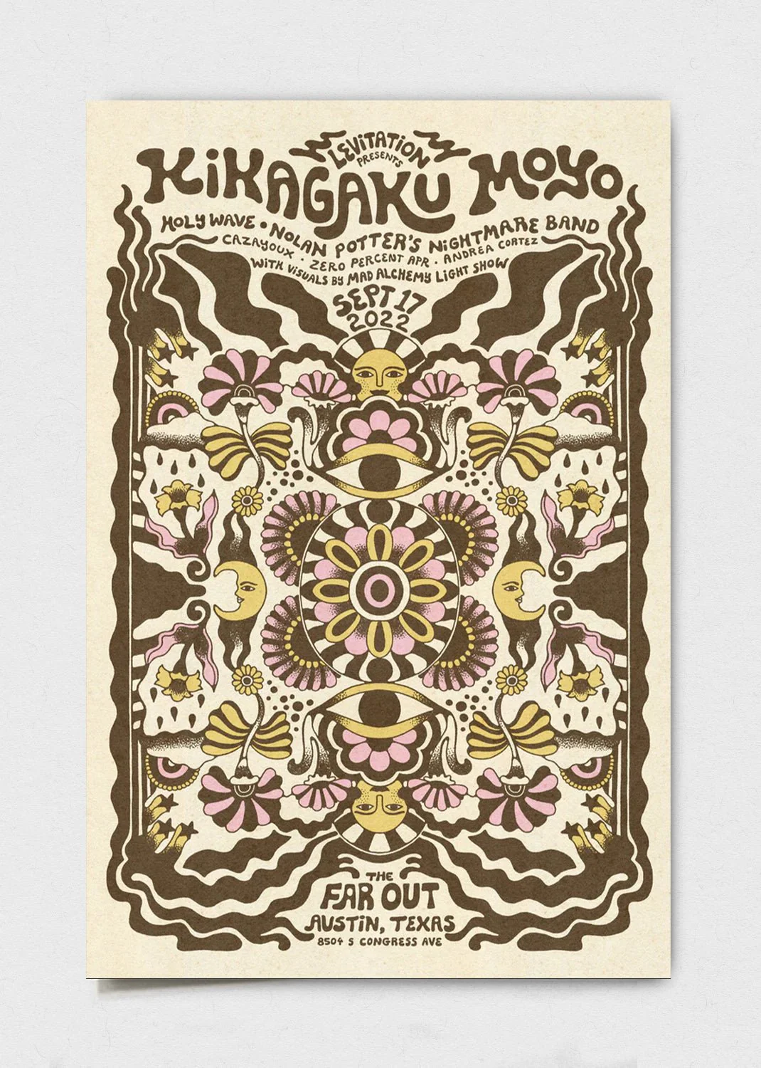 Kikagaku Moyo September 17th 2022 Poster by Catie St. Jacques