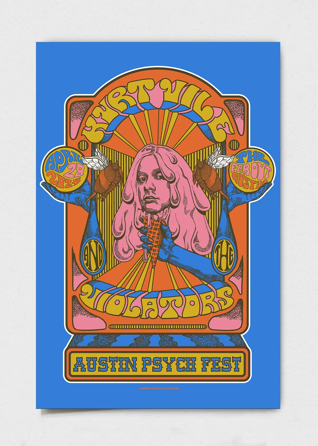 Kurt Vile & the Violators Poster by Matt Cliff