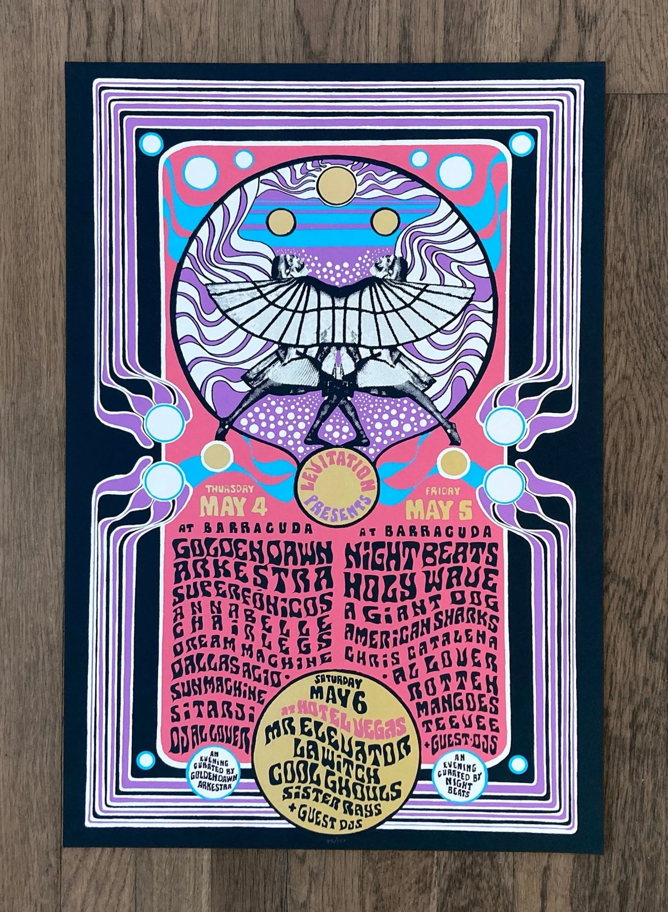 Barracuda & Hotel Vegas 2017 Poster by Trevor Tipton