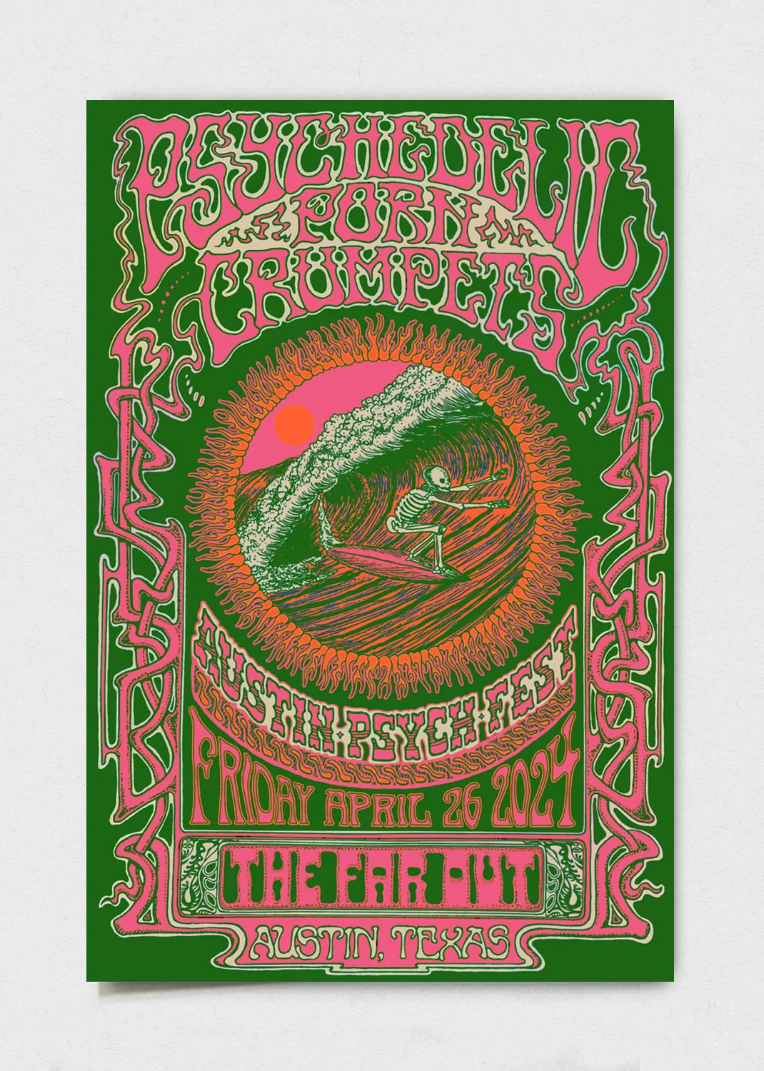 Psychedelic Porn Crumpets Poster by Fez Moreno
