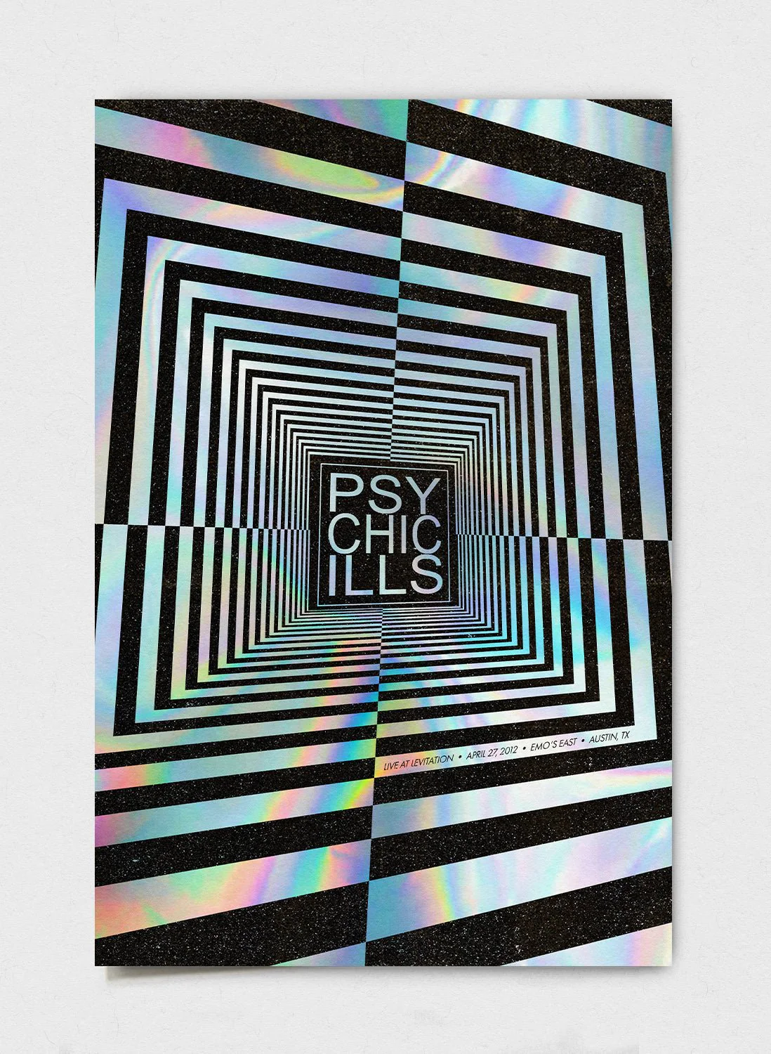 Psychic Ills - Live at Levitation Poster