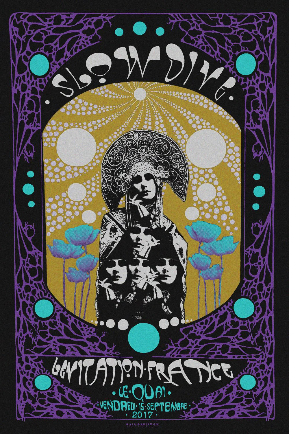 Slowdive Poster by Trevor Tiptonn - ARCHIVE