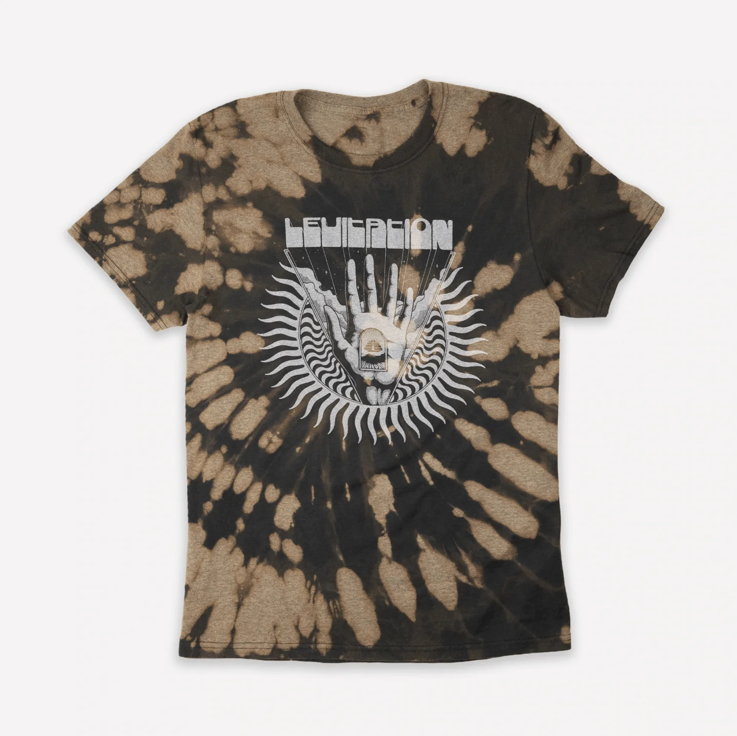 Levitation Sun Hand Reverse Tie Dye T-Shirt