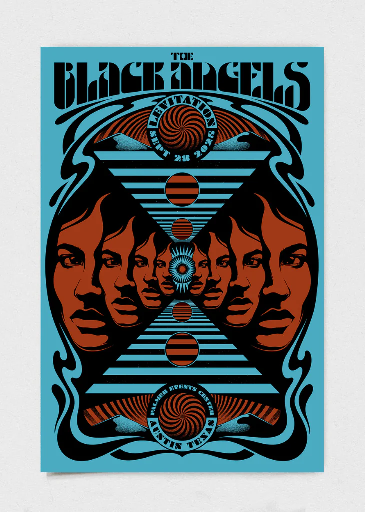 The Black Angels Poster by Simon Berndt