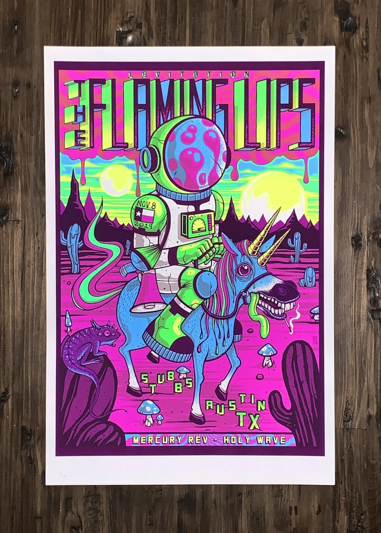 The Flaming Lips + Mercury Rev Poster by Jim Mazza