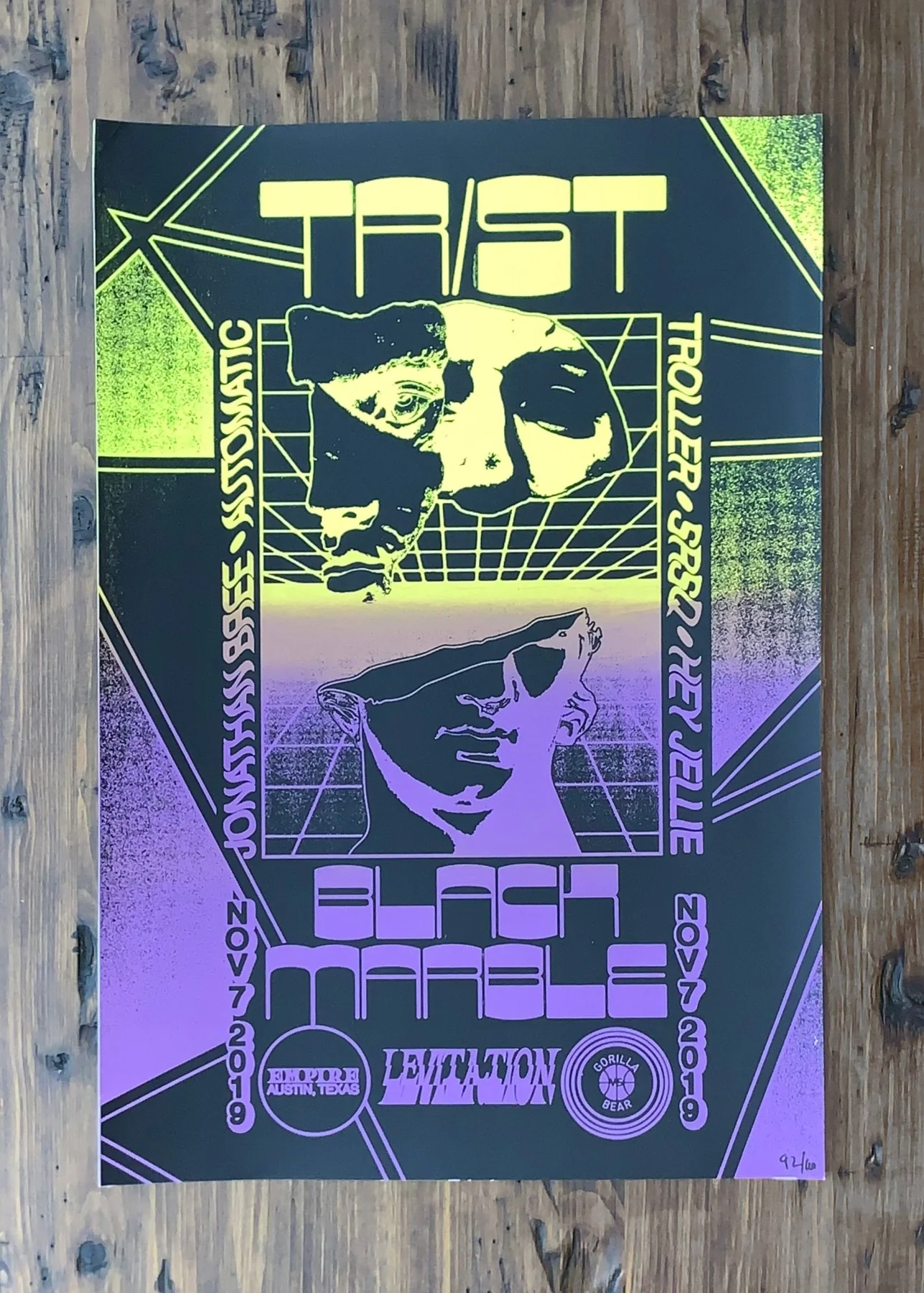 Black Marble + Jonathan Bree Poster by Samantha Wendel